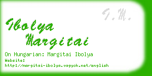 ibolya margitai business card